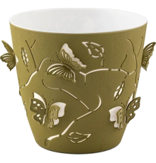 Горщик для квітів 3D 0,7 л темно-зелений