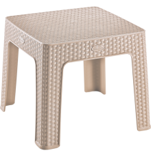 Стіл до шезлонга під ротанг 45x45 капучино Irak Plastik