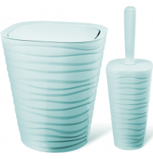 Набір для ванної кімнати Planet Welle 2 предмета сіро-блакитний