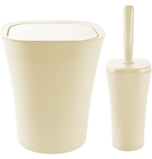 Набір для ванної кімнати Planet Papillon 2 предмета кремовий