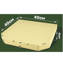 Коробка для піци бура 40х40х4см.