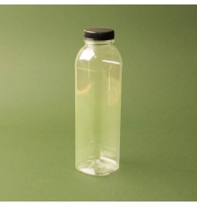 Пляшка 500мл квадратна PET d-38