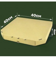 Коробка для піци бура 40х40х4см.