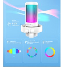 Мікрофон Fifine RGB Ampligame (A8W)