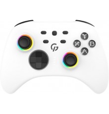 Бездротовий геймпад GamePro GPX13W 2.4G/BT 5.1/USB (Switch/PC/iOS/Android) RGB White