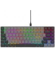 Дротова механічна клавіатура GamePro MK141R Red Swich Low Profile Dark Gray RGB