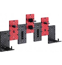 Настінна дошка-органайзер з полицею Officepro WSO188 Black/Red