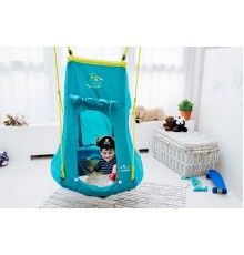 Гніздо гойдалка з наметом Hudora Nest Swing Pirate 90 cm (72152)