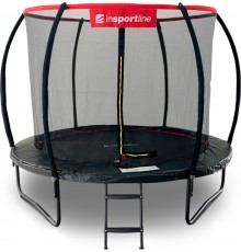 Батут inSPORTline Flea PRO з внутрішньою сіткою 244 см чорний