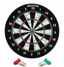 Дартс двосторонній MASTER 37 см + 6 дротиків