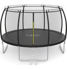Батут Funfit 3121 з зовнішньою сіткою 12 футів 374 см чорний