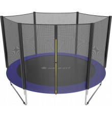 Батут Halo-Fit Standard з зовнішньою сіткою 10 футів 305 см чорно-синій