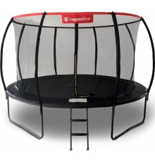 Батут inSPORTline Flea PRO з внутрішньою сіткою 430 см чорний