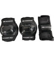 Набір з 6-ти протекторів WORKER Kinder - розмір S / чорні