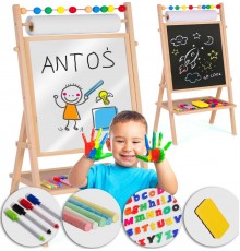 Крейдяна дошка магнітна поворотна Ricokids