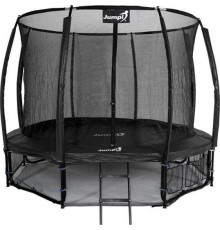 Батут Jumpi Maxy Comfort Plus з внутрішньою сіткою 10 футів 312 см чорний