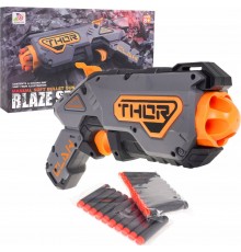 Дитячий іграшковий пістолет Blaze Storm для дітей 8+ 20 безпечних куль + пружинний механізм Сірий ZMI.ZC7150