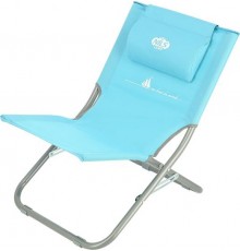 Пляжний стілець з подушкою NILS CAMP NC3130 блакитний