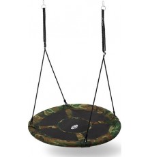 Гойдалка-гніздо кругла NB5032 ŚR.110 CM NILS CAMP - зелений камуфляж