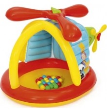 Дитячий надувний манеж Fisher-Price BESTWAY Гелікоптер 155х102х91см + м'ячі