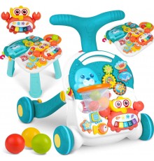 Каталка 3-в-1 інтерактивна Ricokids біло-блакитна