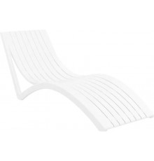 Шезлонг Siesta Slim, білий