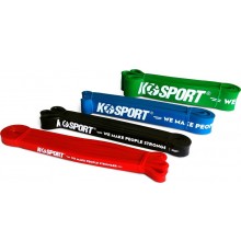 Набір стрічок-еспандерів для вправ K-SPORT Power Band KIT 4 GUM різнокольорові