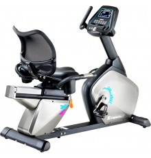 Велотренажер горизонтальний електромагнітний inSPORTline Halimed сірий