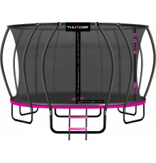 Батут THUNDER INSIDE ULTRA з внутрішньою сіткою 16 футів 490 см чорно-рожевий