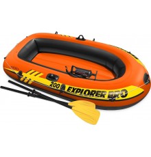 Човен Explorer PRO 200 комплект весла + насос 196 x 102 x 33 см INTEX 58357