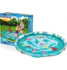 Килимок надувний з розпилювачем Bestway 52487 Sea World, 165 см