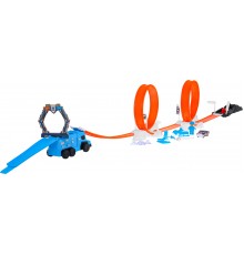 Дитяча екстремальна гоночна траса 3+ Машинка зі зміною кольору + 2 петлі + пускова установка