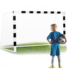 Ворота футбольні 300 х 200 х 120 см NS-465 чорно-білі