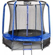 Батут Jumpi Maxy Comfort з внутрішньою сіткою 244 см синій