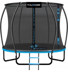 Батут THUNDER INSIDE ULTRA з внутрішньою сіткою 8 футів 255 см чорно-блакитний