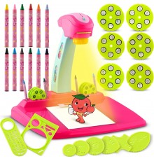 Трафаретний проектор Ricokids - рожевий