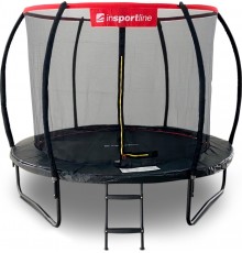 Батут inSPORTline Flea PRO з внутрішньою сіткою 366 см чорний