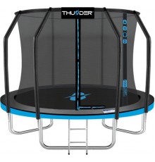 Батут THUNDER INSIDE ELITE з внутрішньою сіткою 10 футів 312 см чорно-блакитний