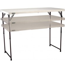 Стіл розкладний Lifetime 4428 регульований, білий граніт, 122 см