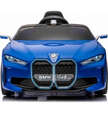 Дитяча акумуляторна машинка BMW i4 Синя