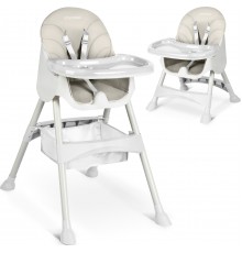 Стільчик для годування зі столиком Ricokids Milo сірий