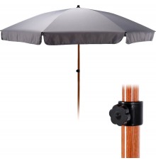 Регульована пляжна парасолька Ambiance - сіра, 200 см