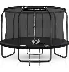 Батут THUNDER INSIDE ELITE з внутрішньою сіткою 16 футів 488 чорний
