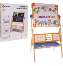 Дерев'яна двостороння паперова дошка + аксесуари