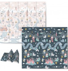Килимок розкладний дитячий 200 x 180 x 1 см Nukido NK-340 Фортеця День-Ніч