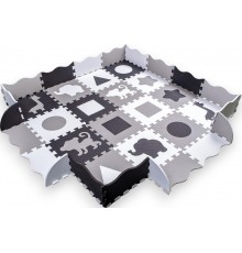 Пінопластовий пазл з манежем inSPORTline Trastino 30,5x30,5 x1 см, 36 шт