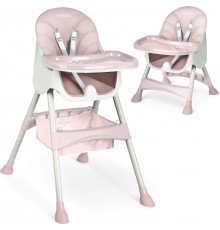 Стільчик для годування зі столиком Ricokids Milo рожевий