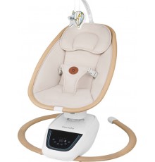 Крісло-гойдалка Lionelo OLIVIA BEIGE NATURAL