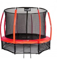 Батут Jumpi Maxy Comfort Plus з внутрішньою сіткою 12,5 футів 374 см червоний