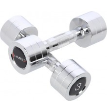 Гантелі сталеві HMS CHD03, 2 х 3 кг